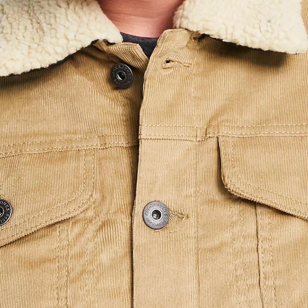 Veste Beige Homme Jack & Jones Mouton Alvin vue 3