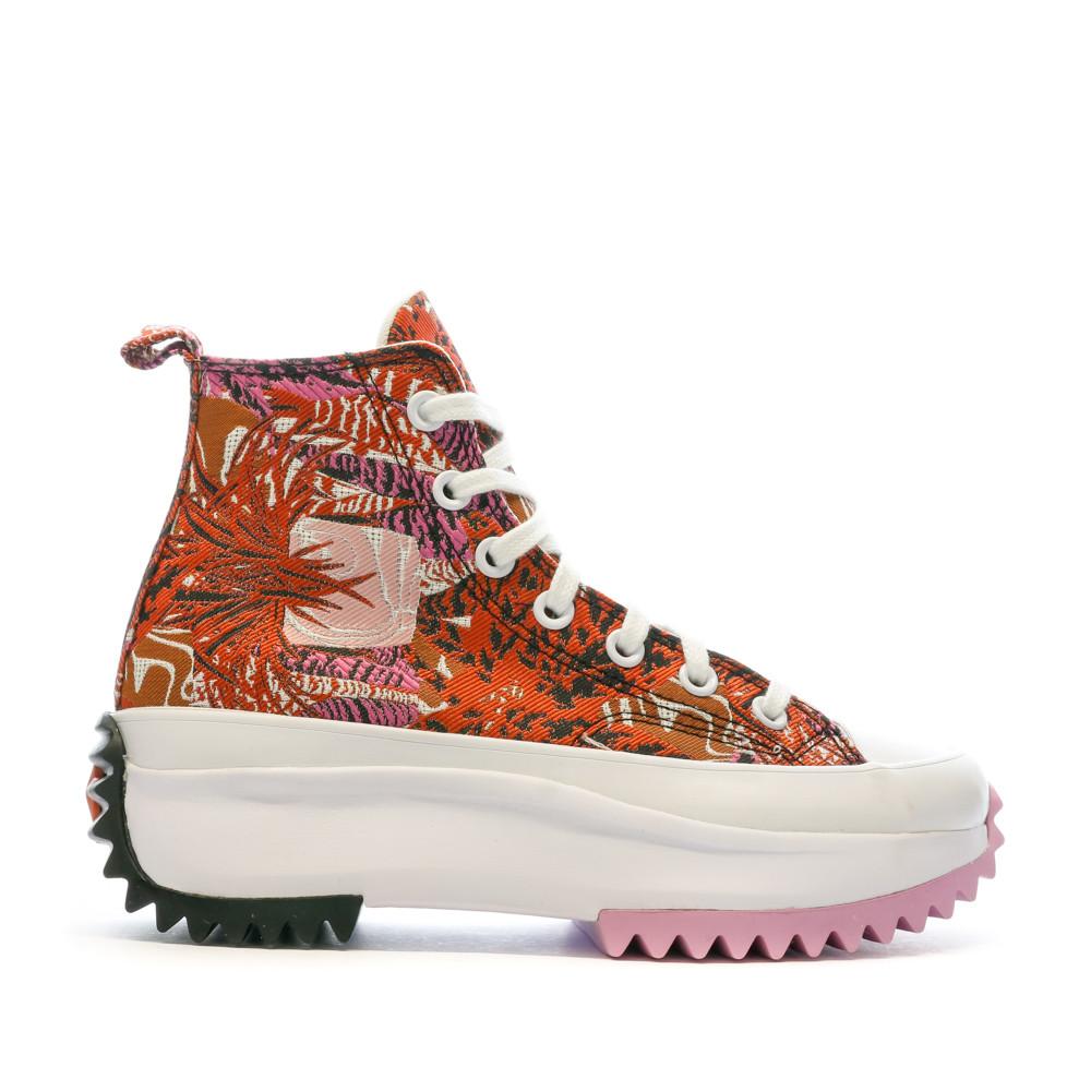 Baskets Rose/Rouge Femme Converse Run Star Hike vue 2