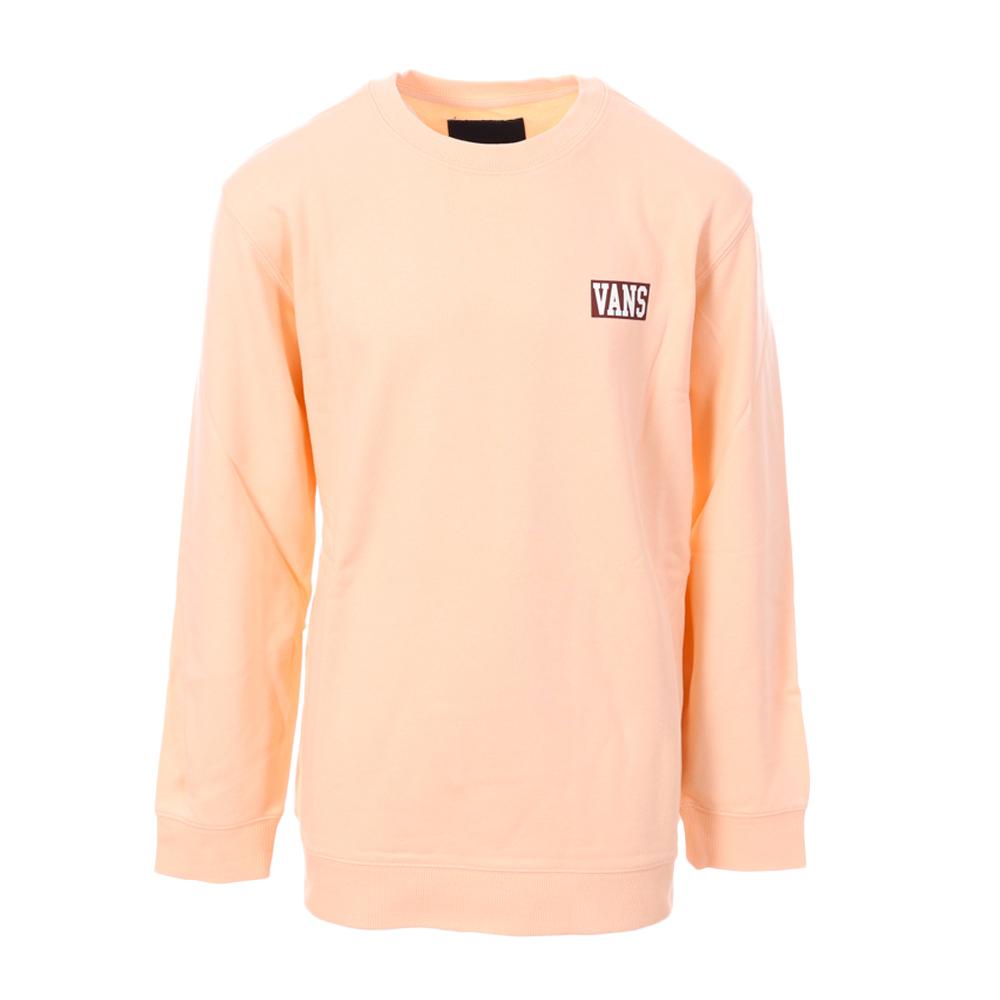 Sweat Corail Enfant Vans Logo Fleece Crew Tropical Peac pas cher