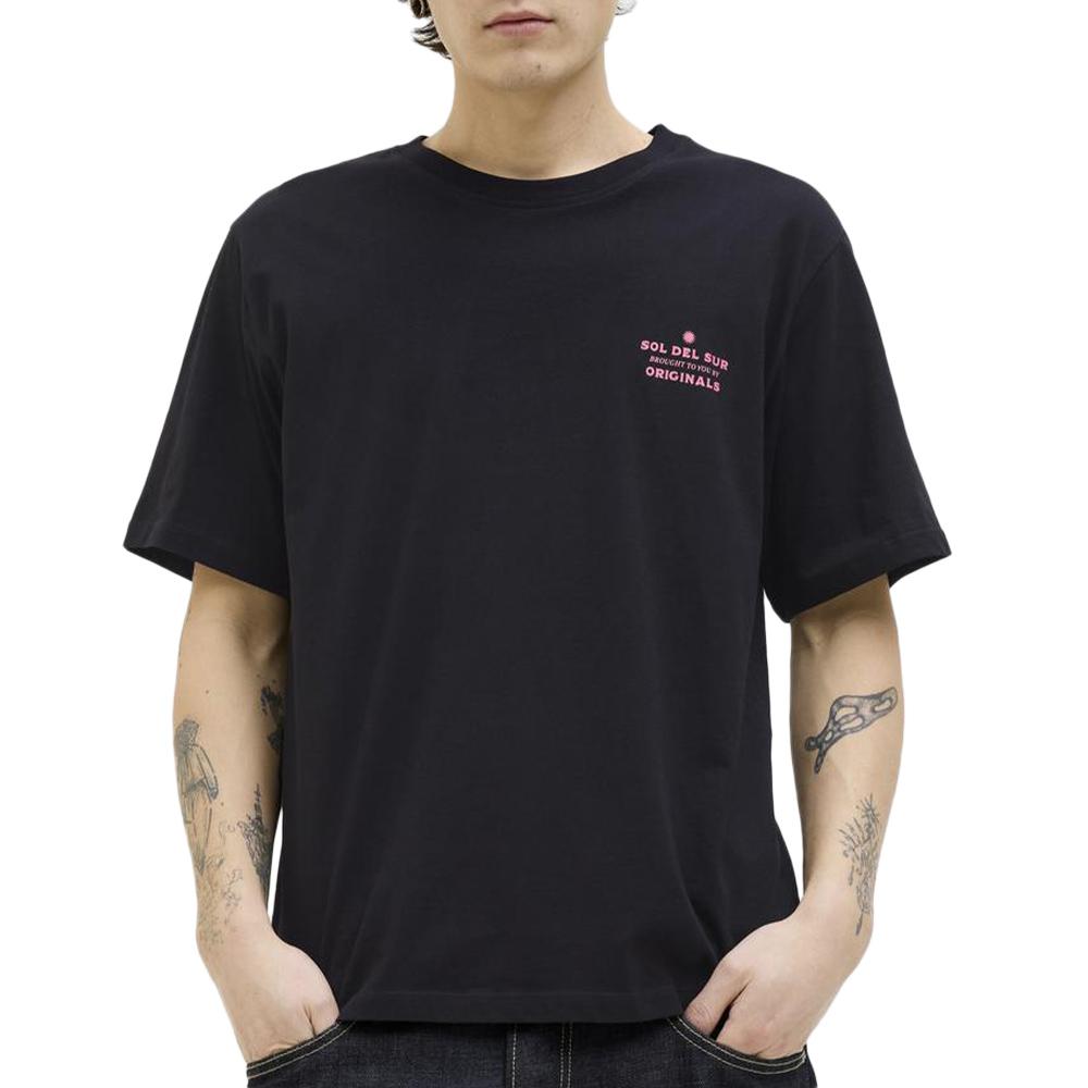 T-shirt Noir Homme Jack & Jones 12276717 pas cher