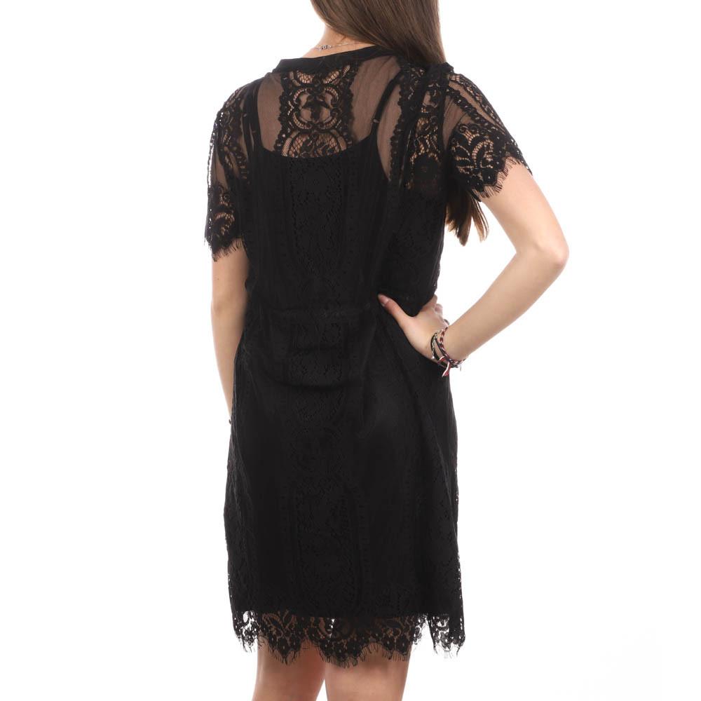 Robe Noir Femme Teddy Smith R-dentelle vue 2