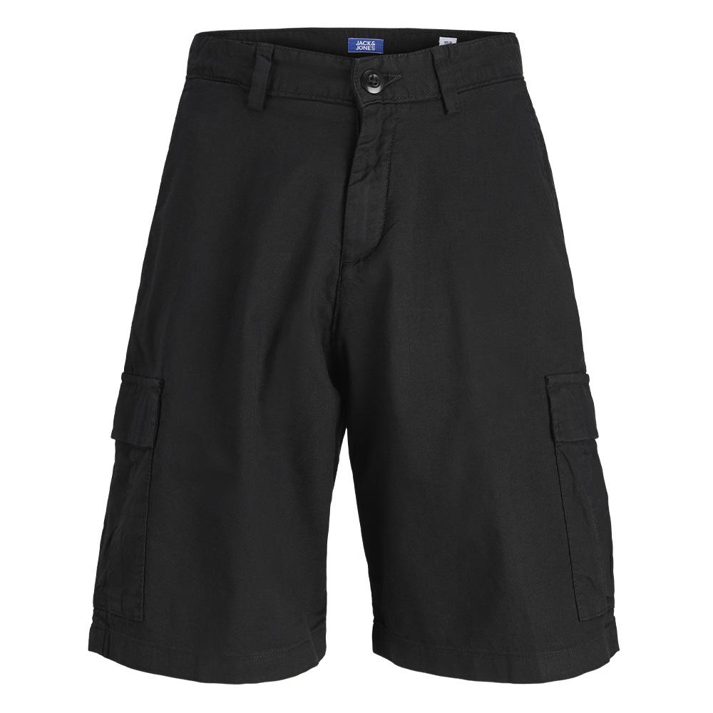 Short Cargo Noir Garçon Jack & Jones X Fctry vue 3