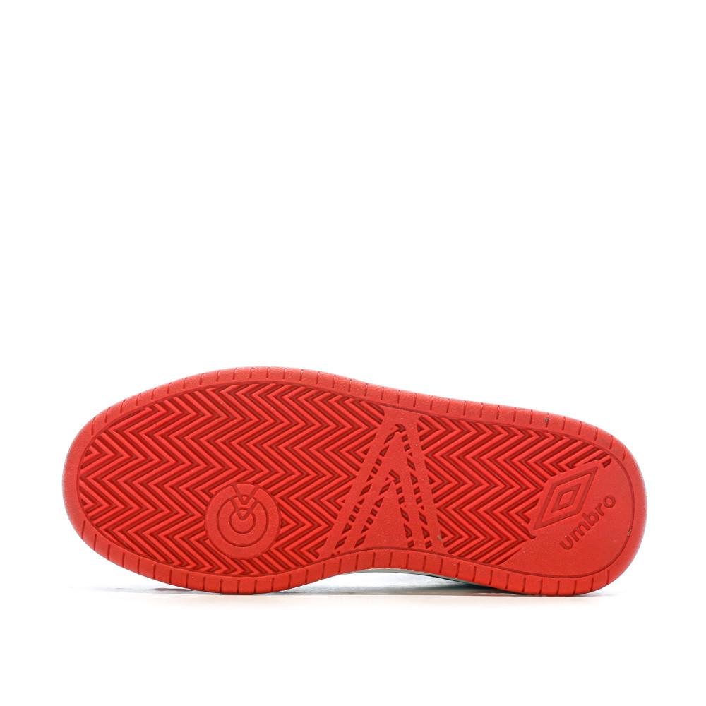 Baskets Noires/Rouges/Blanches Garçon Rouge Umbro Olly Vlc vue 5