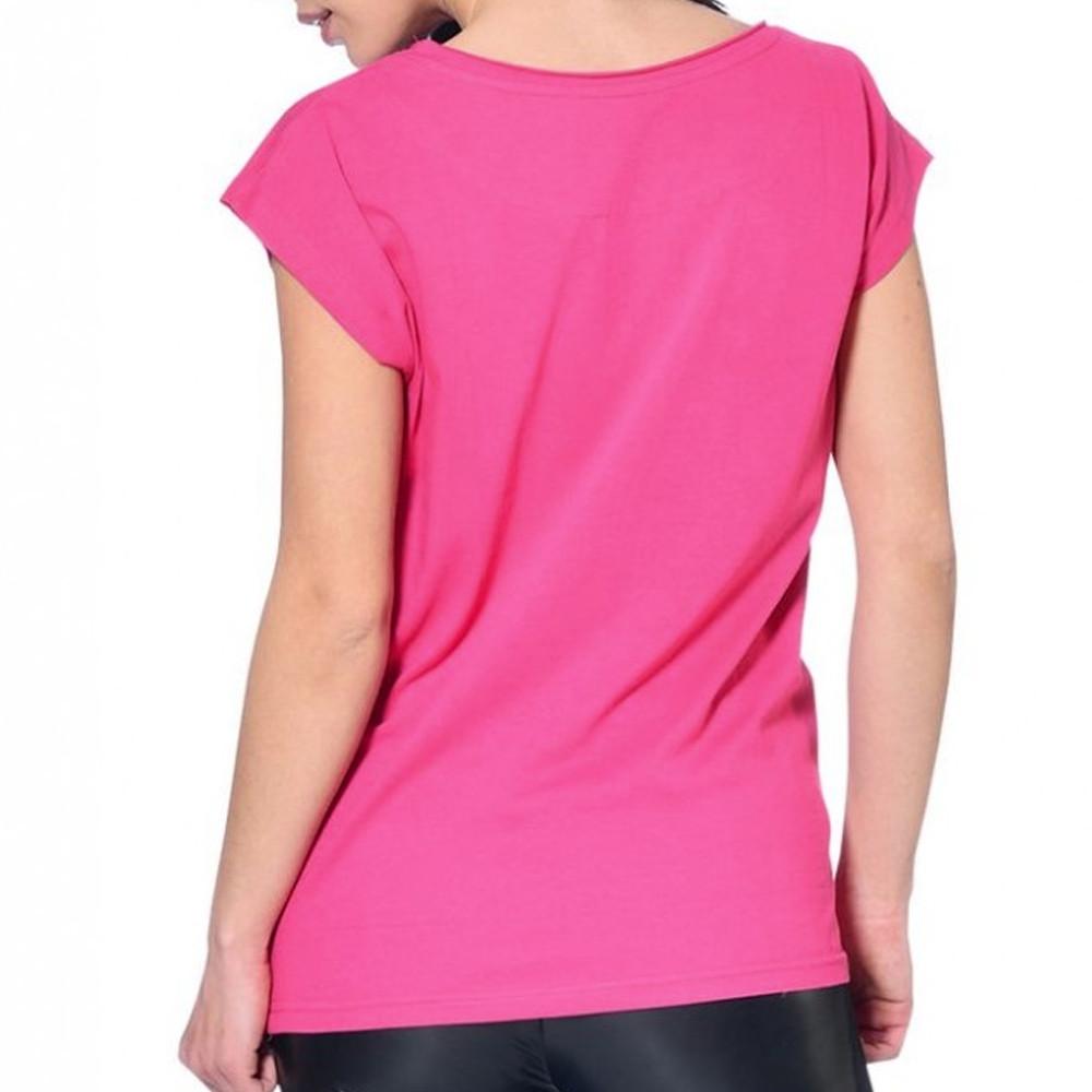 T-shirt Rose Femme Von Dutch Logo vue 2