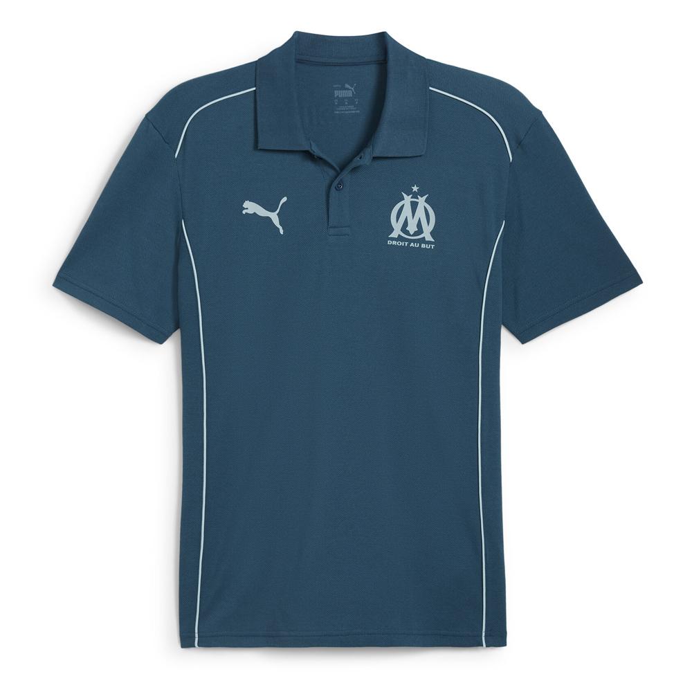 OM Polo Bleu Foncé Homme Puma pas cher