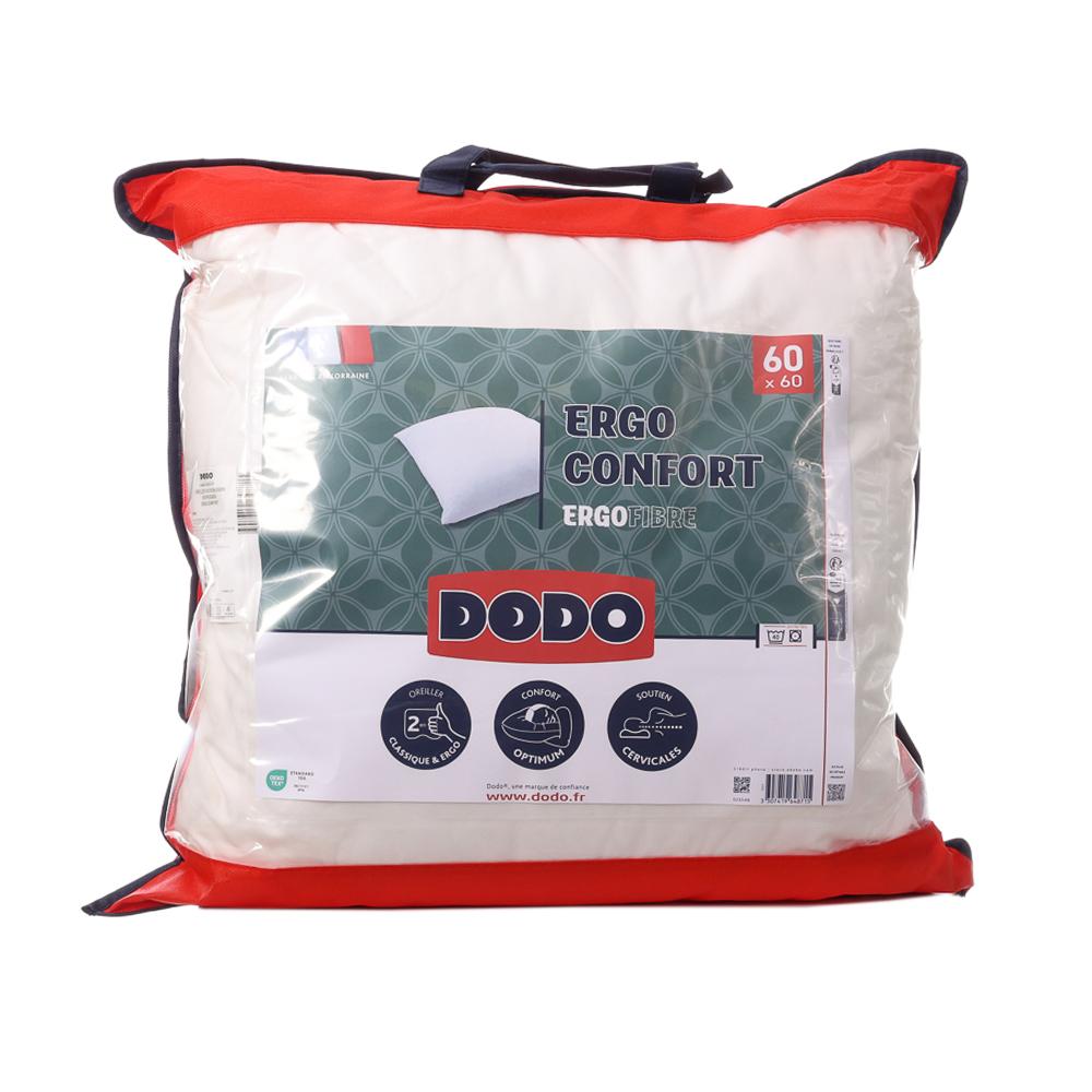 Oreiller Ergo Confort Blanc Dodo 60x60 pas cher
