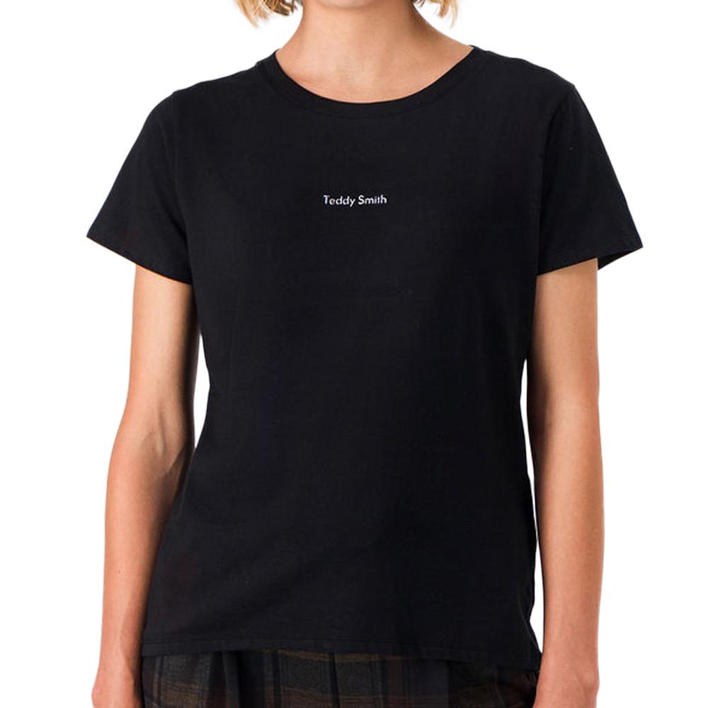 T-shirt Noir Femme Teddy Smith Ribelle pas cher