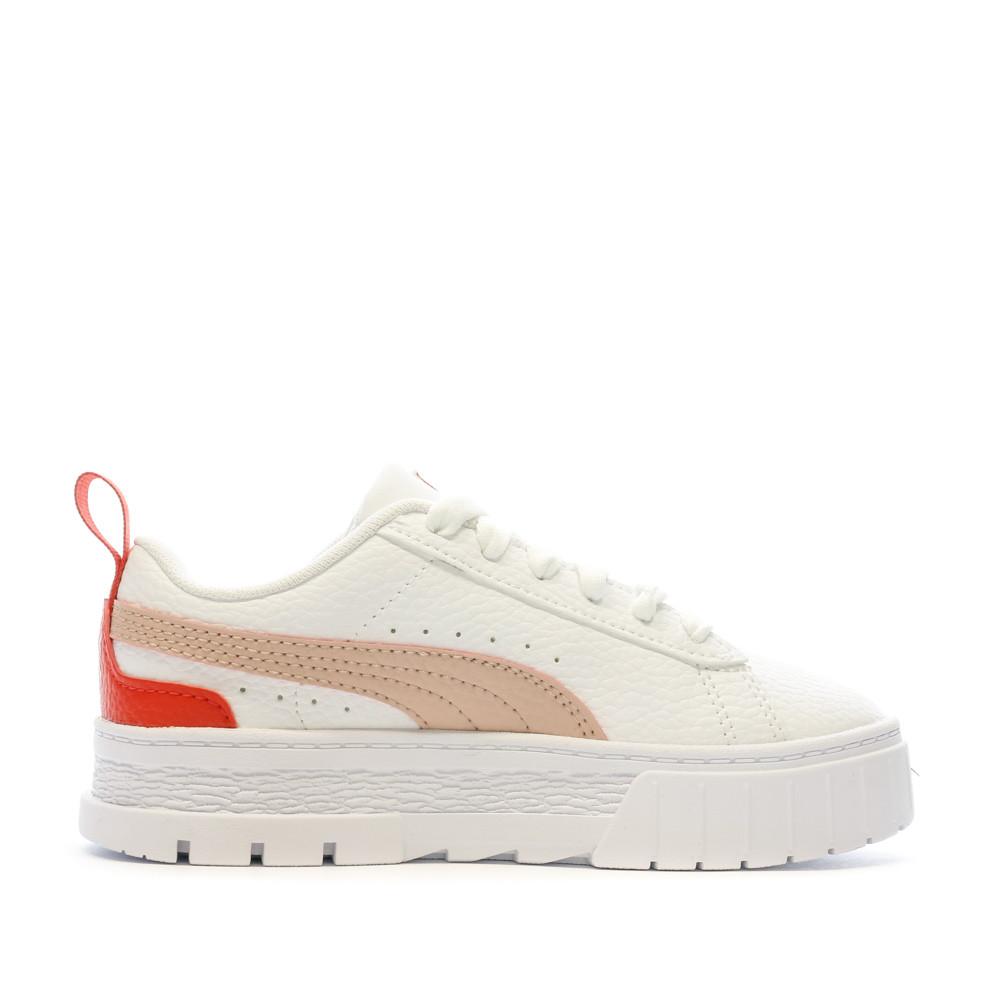 Baskets Blanches Fille Puma Mayze vue 2