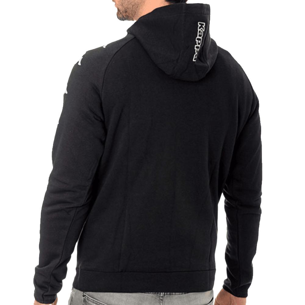 Sweat à Capuche Noir Homme Kappa Diano 2024 vue 2