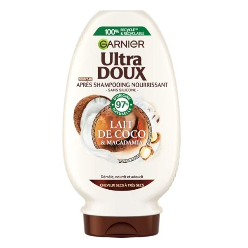 Après-shampoing Nourissant Garnier Lait De Coco & Macadamia ULTRA DOUX pas cher