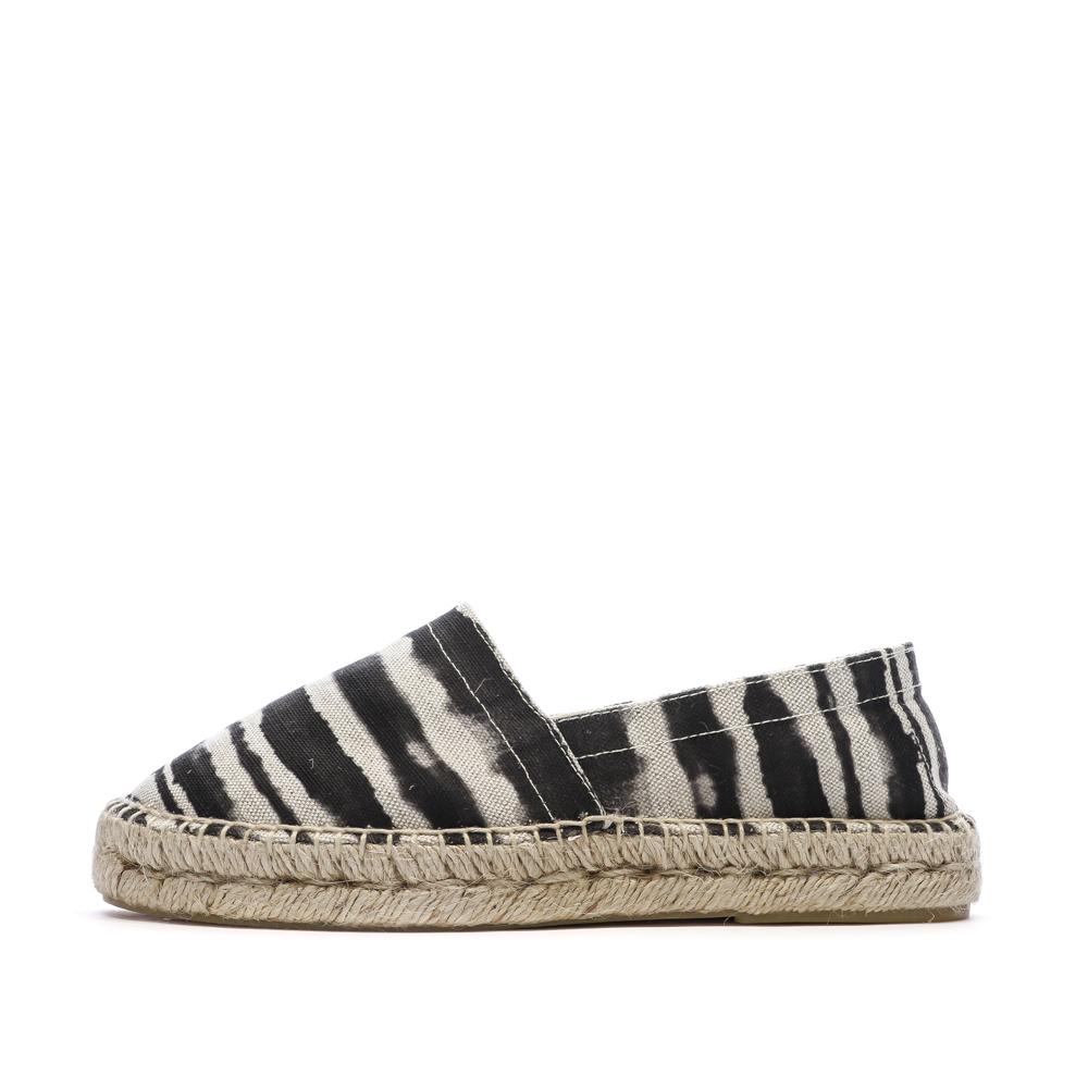 Espadrilles Beige/Noires Femme Pare Gabia Anitz pas cher