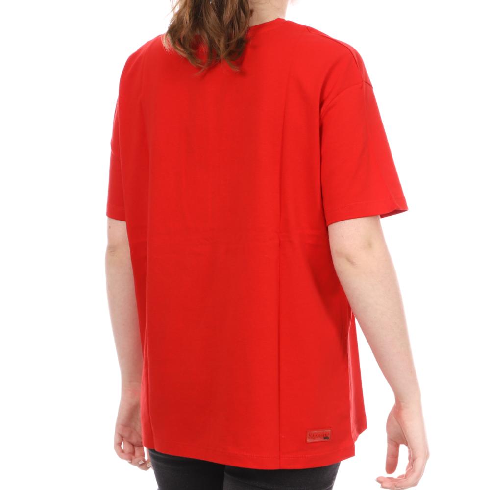 T-shirt Rouge Femme Supreme Grip Flora vue 2