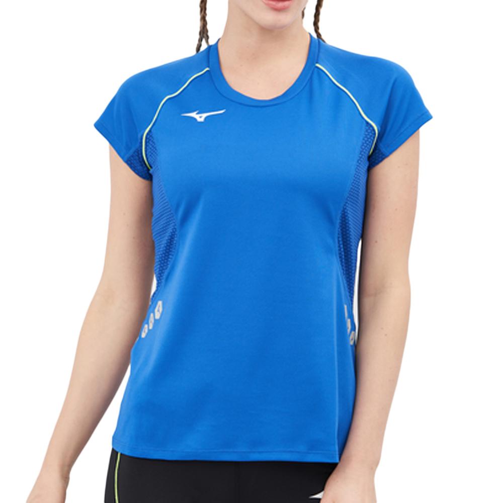 T-Shirt Bleu Femme Mizuno Wos pas cher