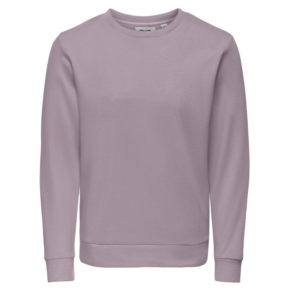 Sweat Mauve Homme Only & Sons Chase pas cher