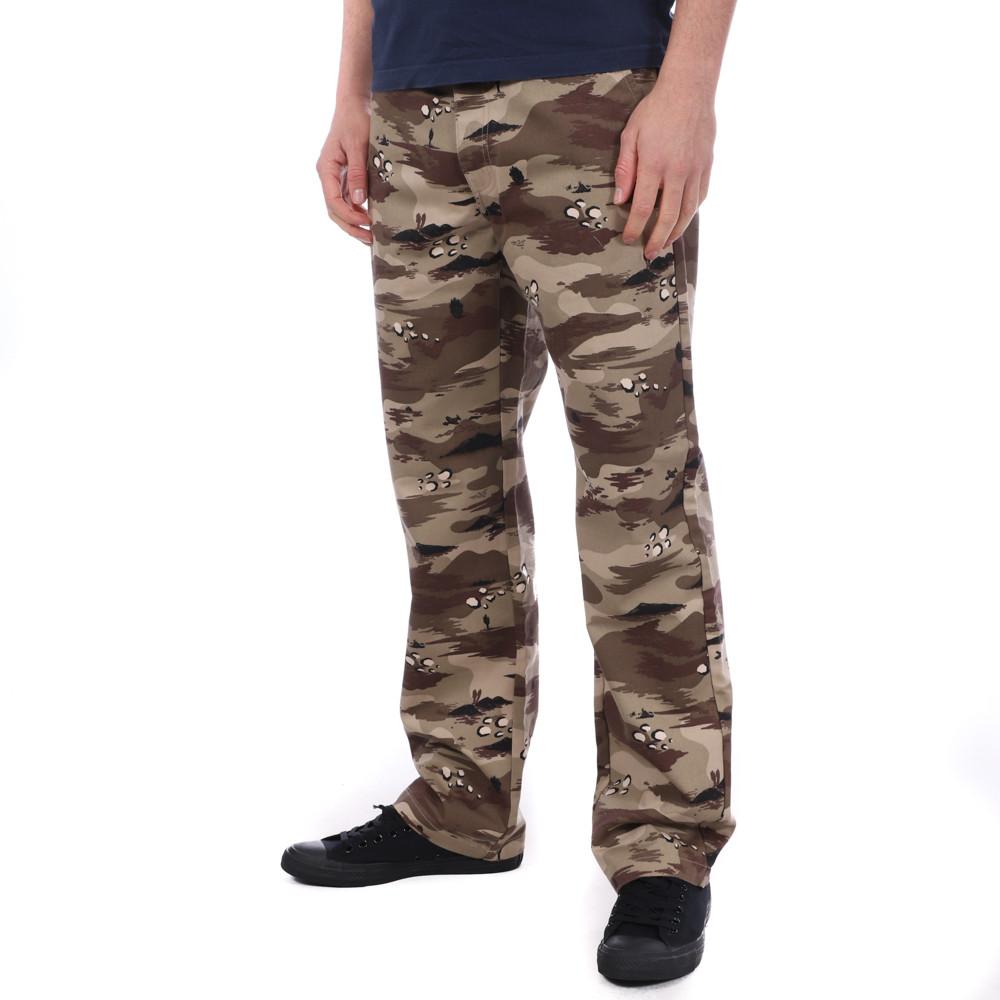 Pantalon marron camouflage Homme Vans Authentic pas cher