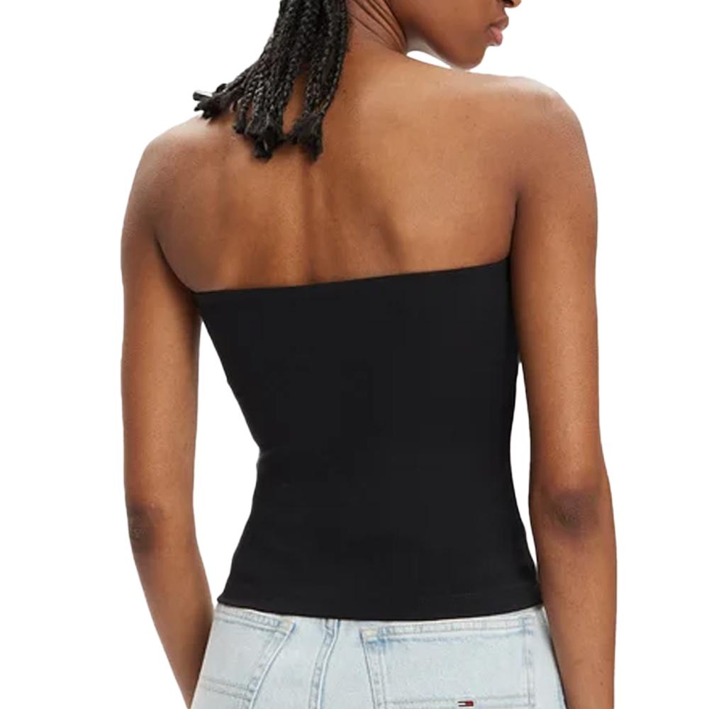 Top Noir Femme Tommy Hilfiger Slim Essential vue 2