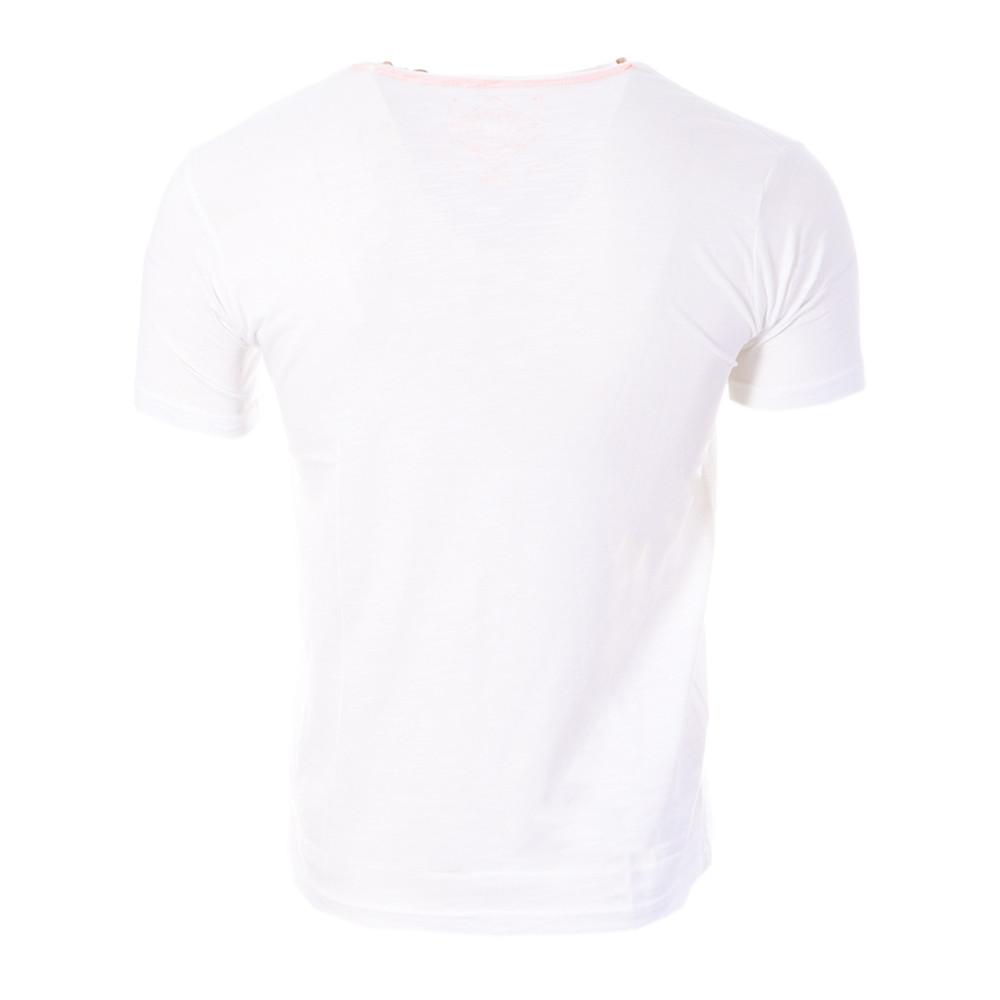 T-shirt Blanc Homme La Maison Blaggio Imprimé vue 2