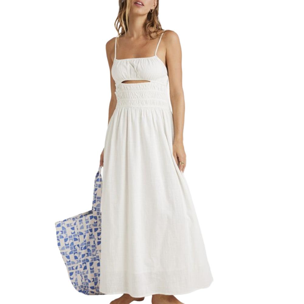 Weißes Kleid für Frauen Billabong Cloud Dress günstig