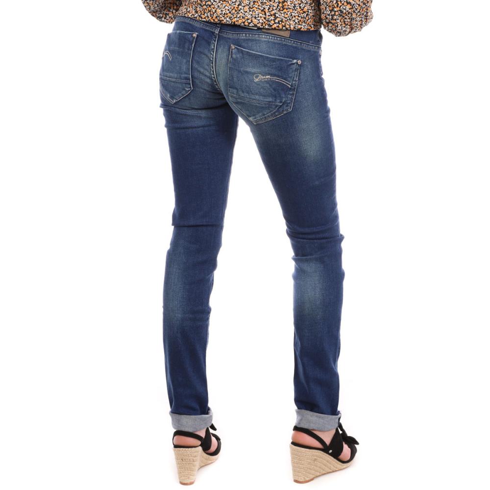 Jean Slim Bleu Denim Femme G-Star Midge Colt vue 2