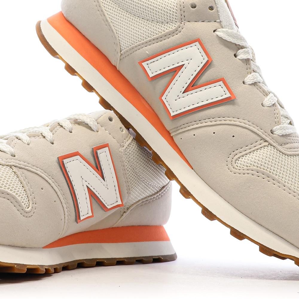 Baskets Beiges/Oranges Femme New Balance 500 vue 7