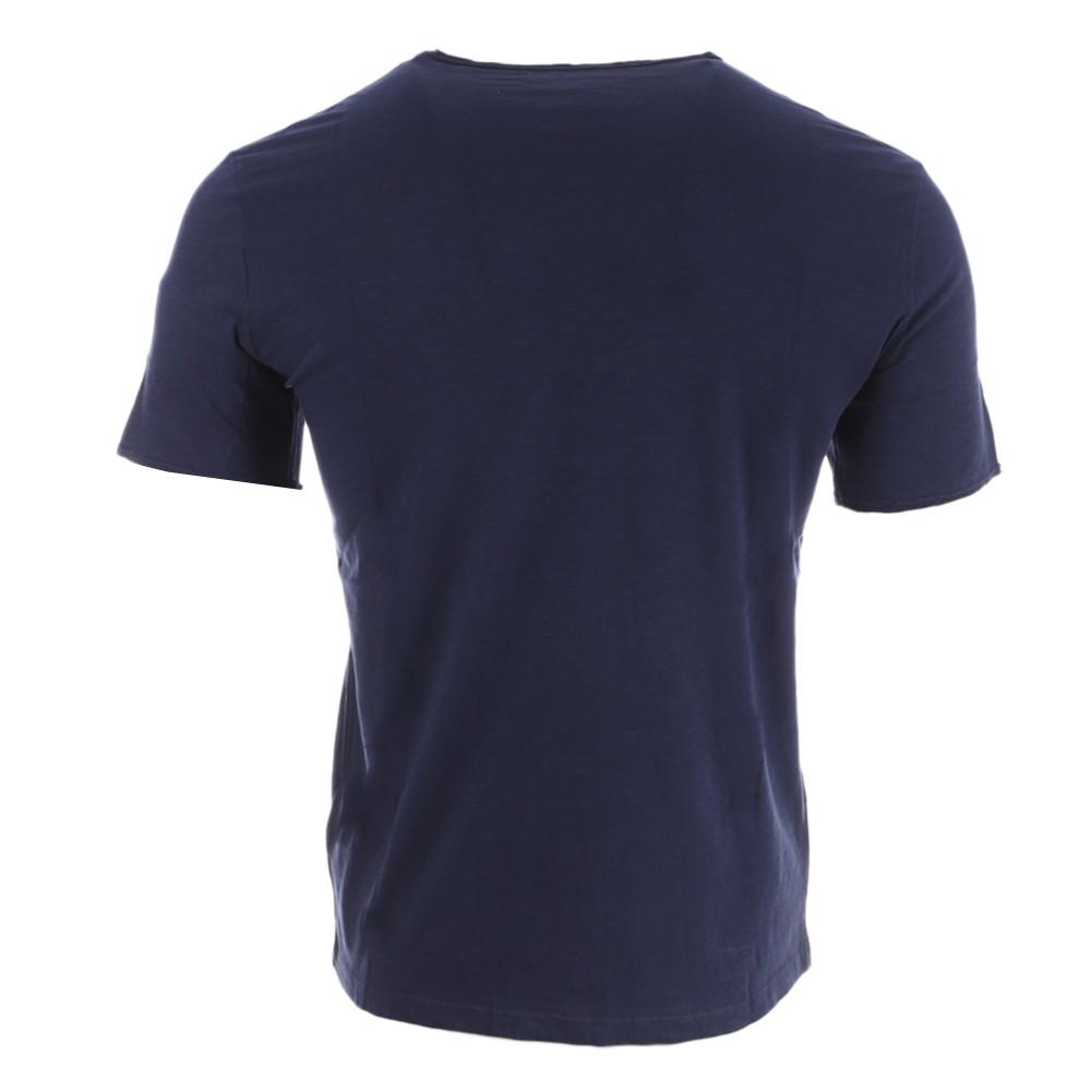 T-shirt Marine Homme Guess Dustin vue 2