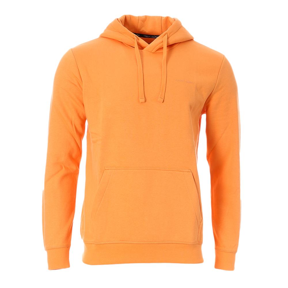 Sweat à Capuche Orange Homme Teddy Smith nark Hoody pas cher