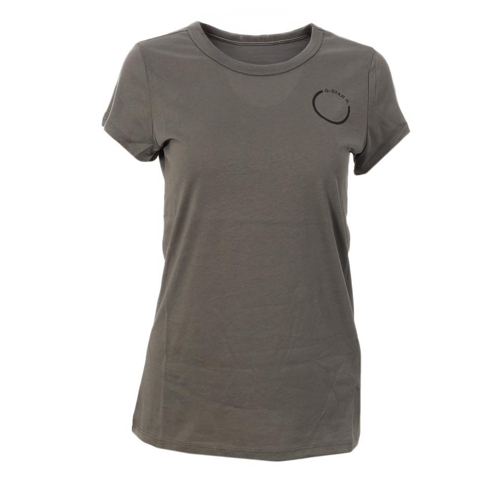 T-shirt Gris Femme G-Star Raw Circle pas cher
