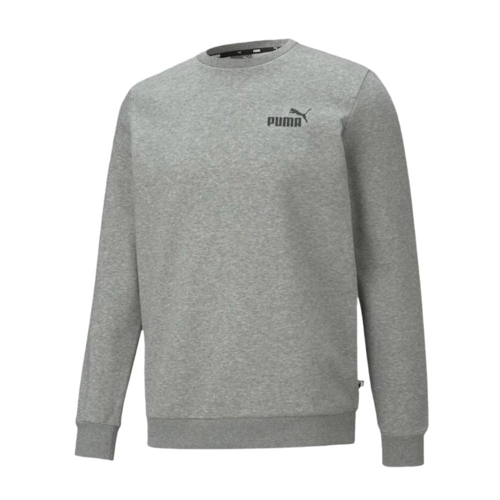 Sweat Gris Homme Puma Small Logo Crew pas cher