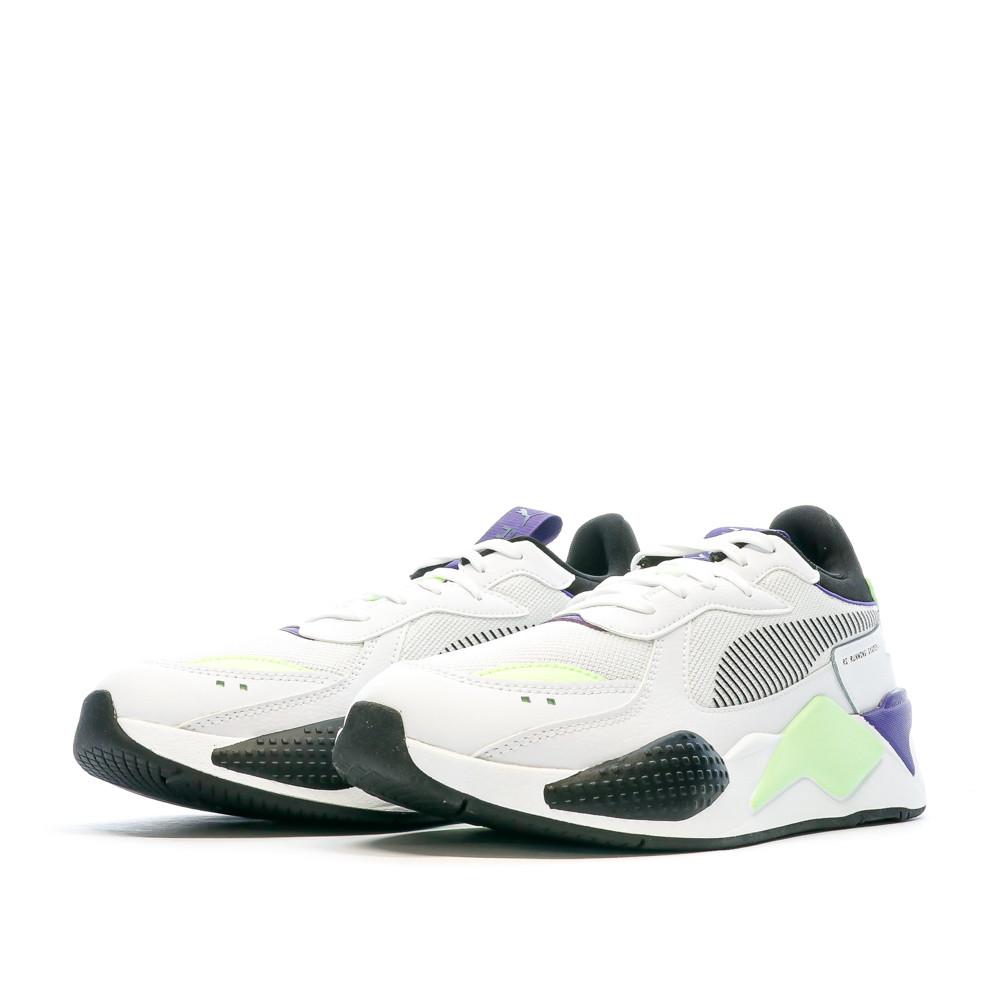 Baskets Blanche/Verte Homme Puma Rs-x Geek vue 6