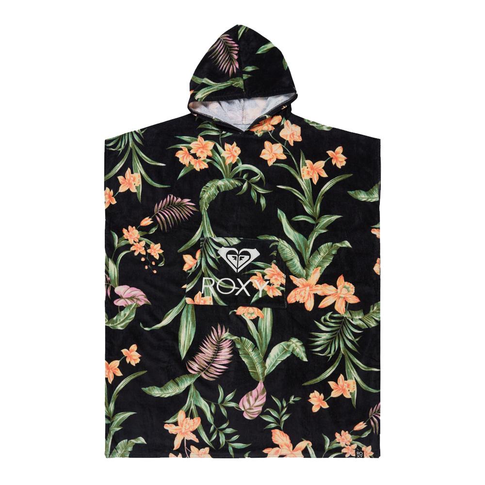 Poncho de surf Noir/Vert Femme Roxy Stay Magical pas cher
