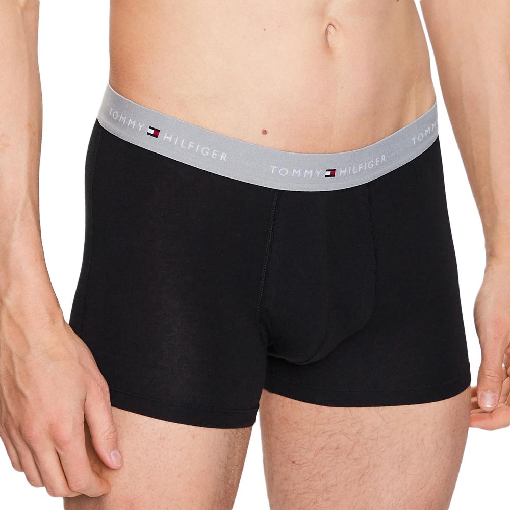 X3 Boxers Noir/Gris Homme Tommy Hilfiger UM0UM02763 vue 2