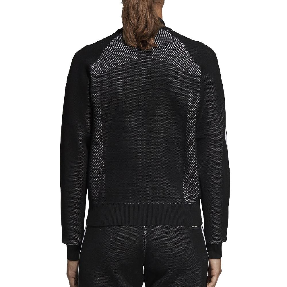 Veste de survêtement noire femme Adidas W Id Knit Trtop vue 3