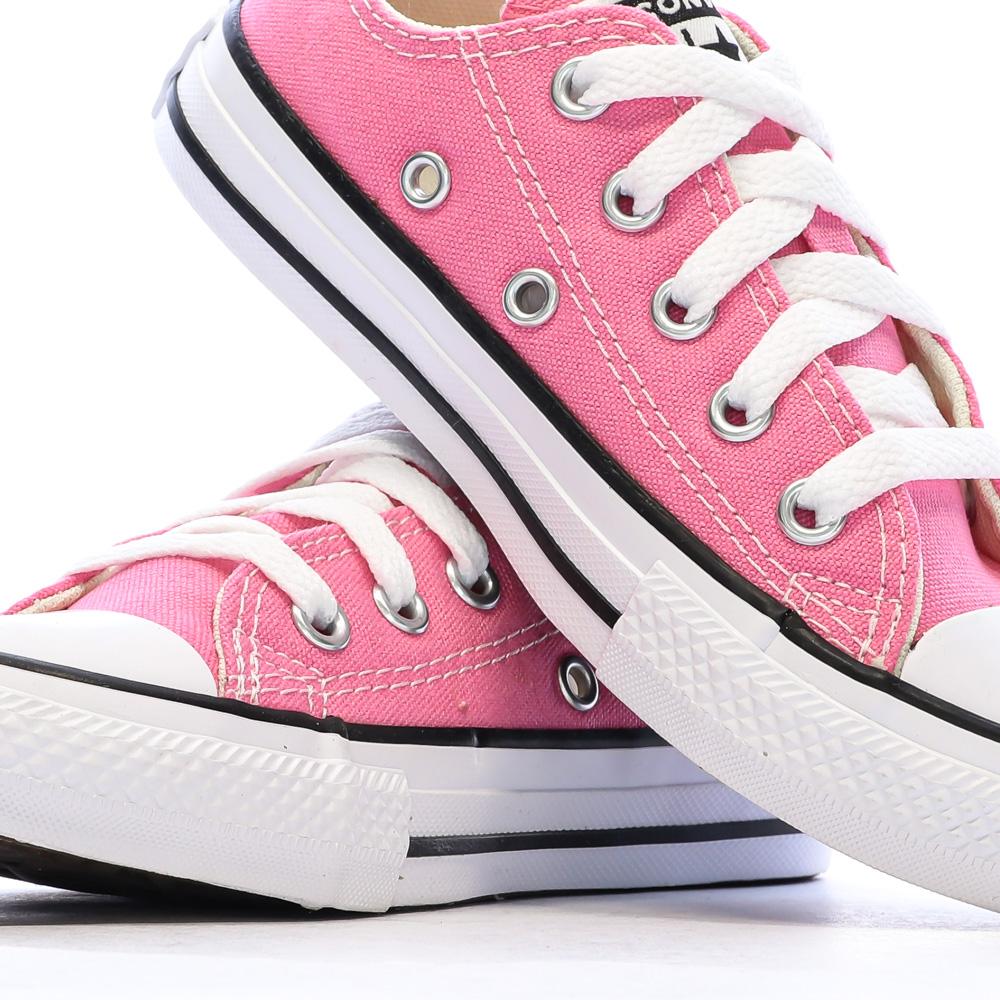 Baskets Roses Fushia Fille Converse Chuck Taylor 3J238C vue 7