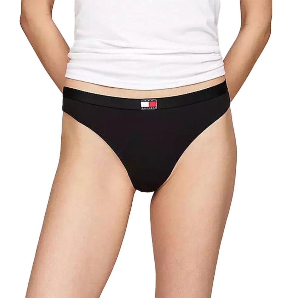 3x Strings Noires/Rose/Rouge Femme Tommy Hilfiger Thong vue 2