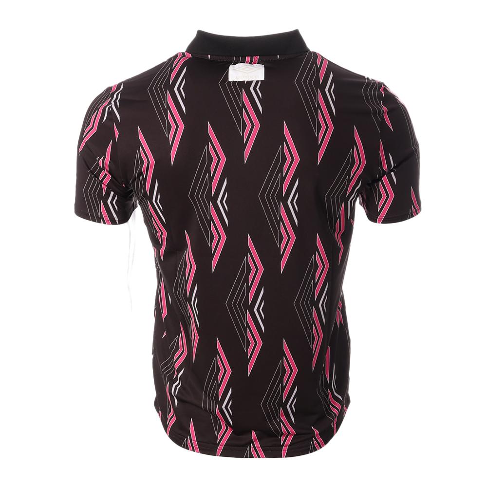 Polo Noir/Rose Homme Umbro King Polo vue 2
