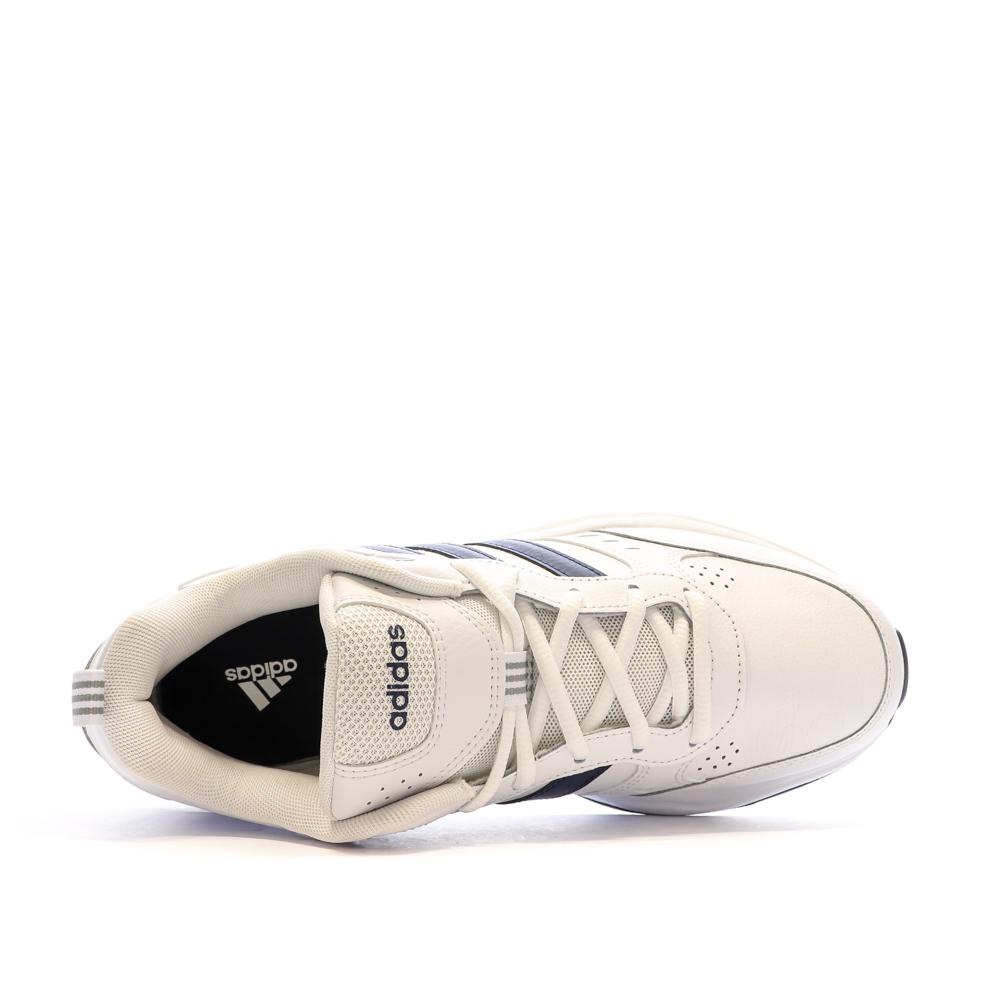 Baskets Blanches/Noires Homme Adidas Strutter vue 4