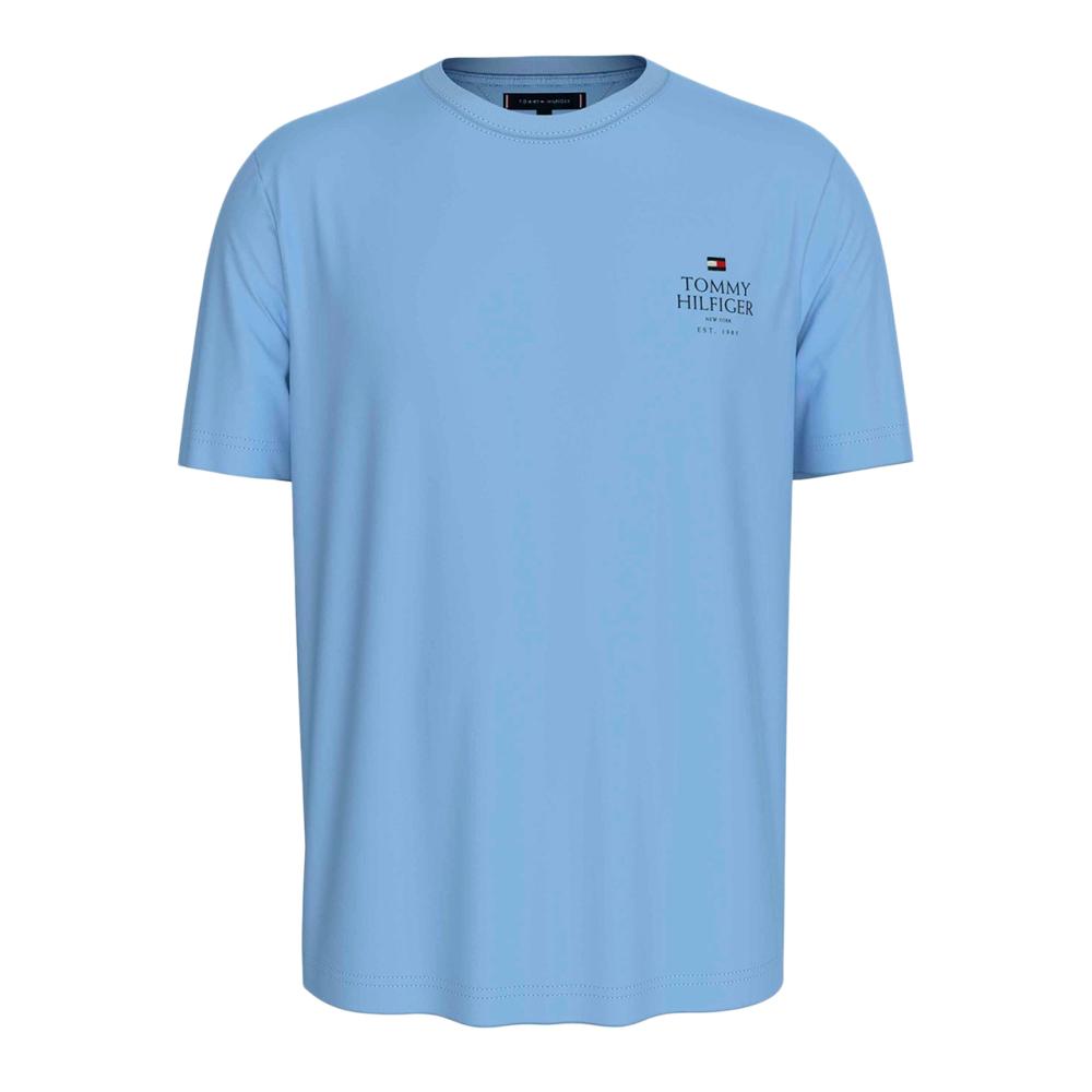 T-shirt Bleu Homme Tommy Hilfiger Hilfiger Stack pas cher