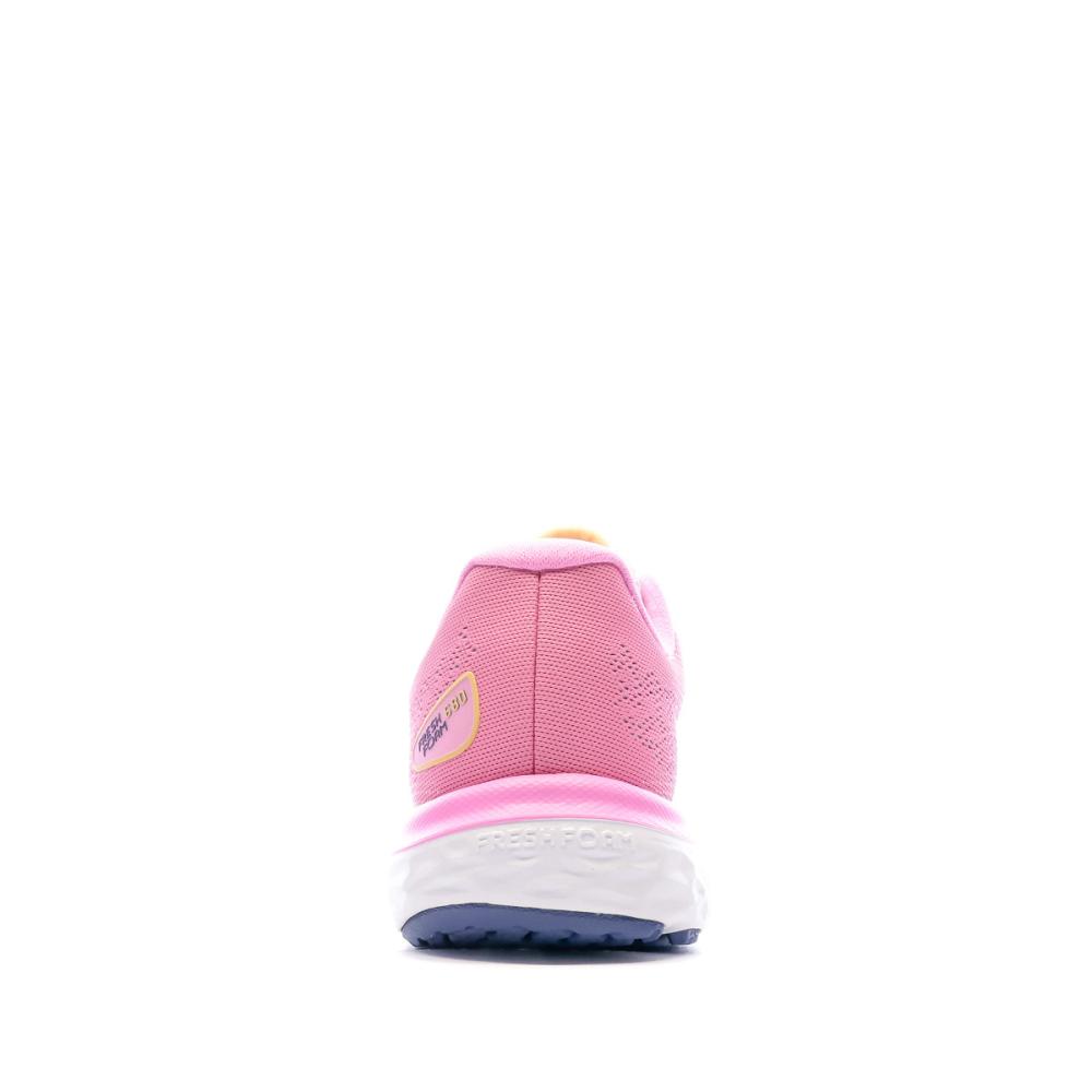 Chaussures de running Blanc/Rose Femme New Balance W680 vue 3