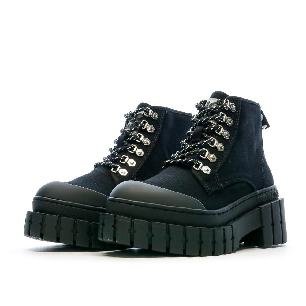 Boots Noir Femme No Name Kross Lows vue 5