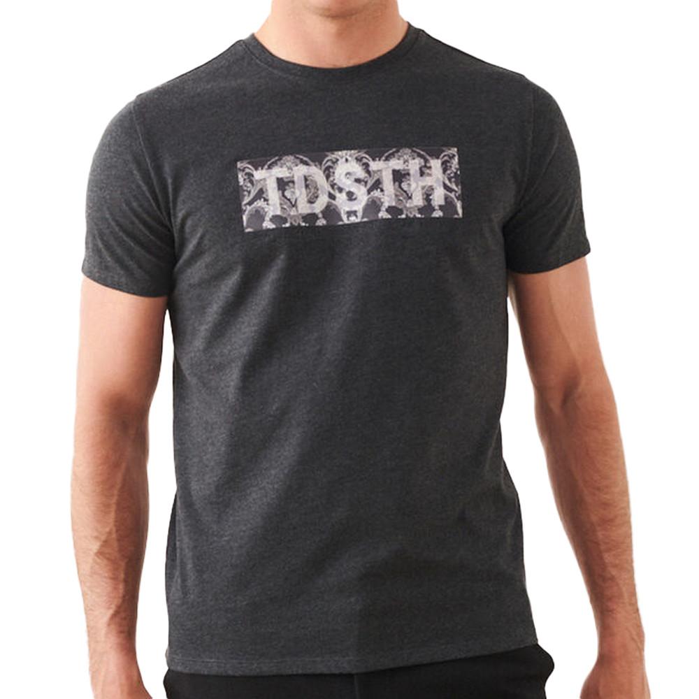 T-shirt Noir Homme Teddy Smith Ezio pas cher