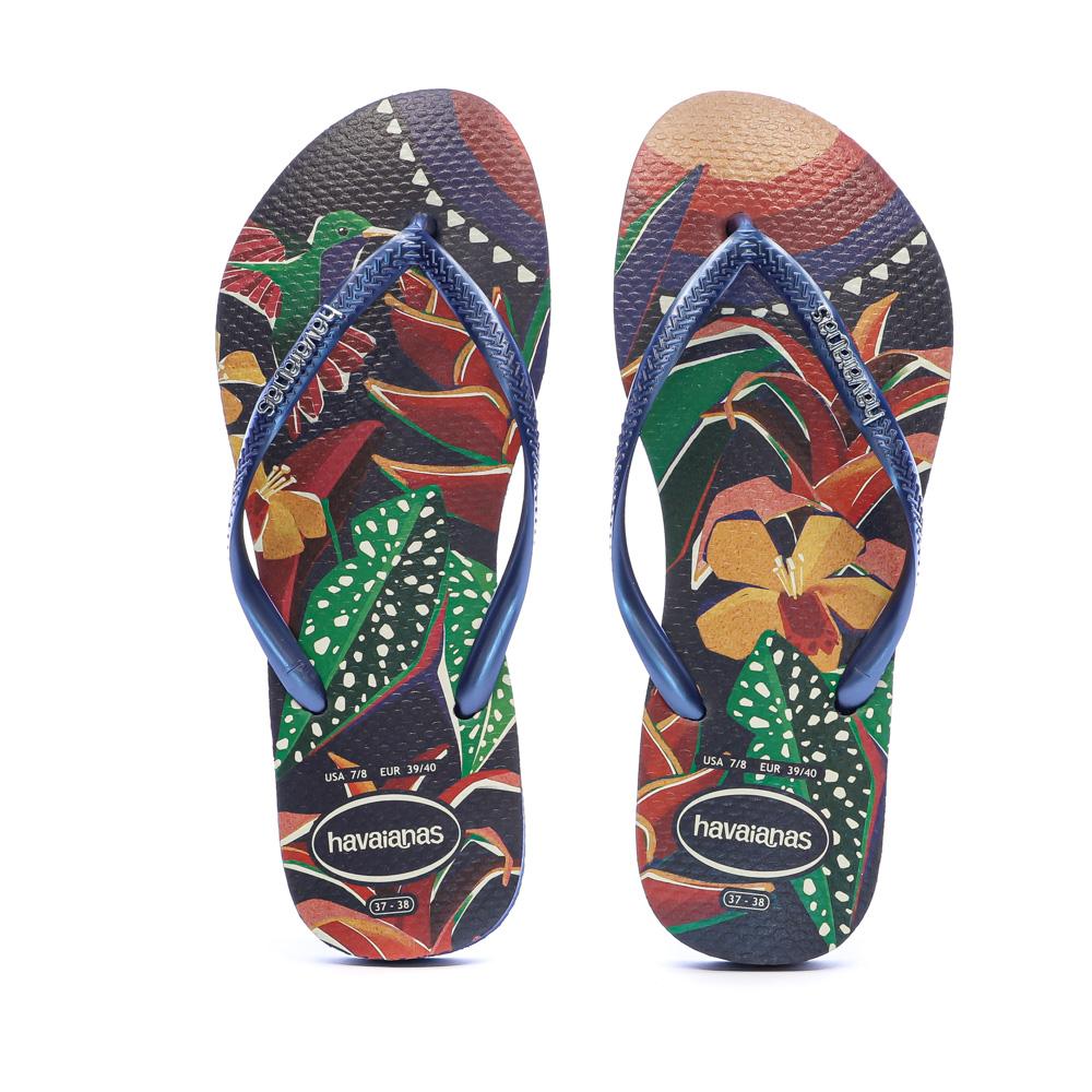 Tongs Marine Femme Havaianas Slim Tropical vue 3