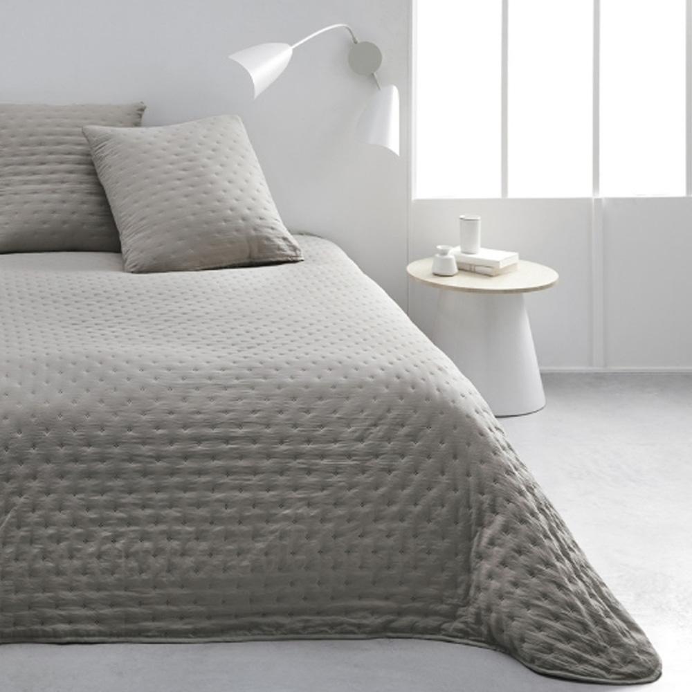 Couvre lit Beige + 2 Taies D'oreiller Today 260x240cm pas cher