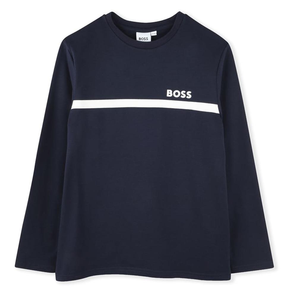 Hugo Boss J52727 – Marineblaues T-Shirt für Jungen günstig