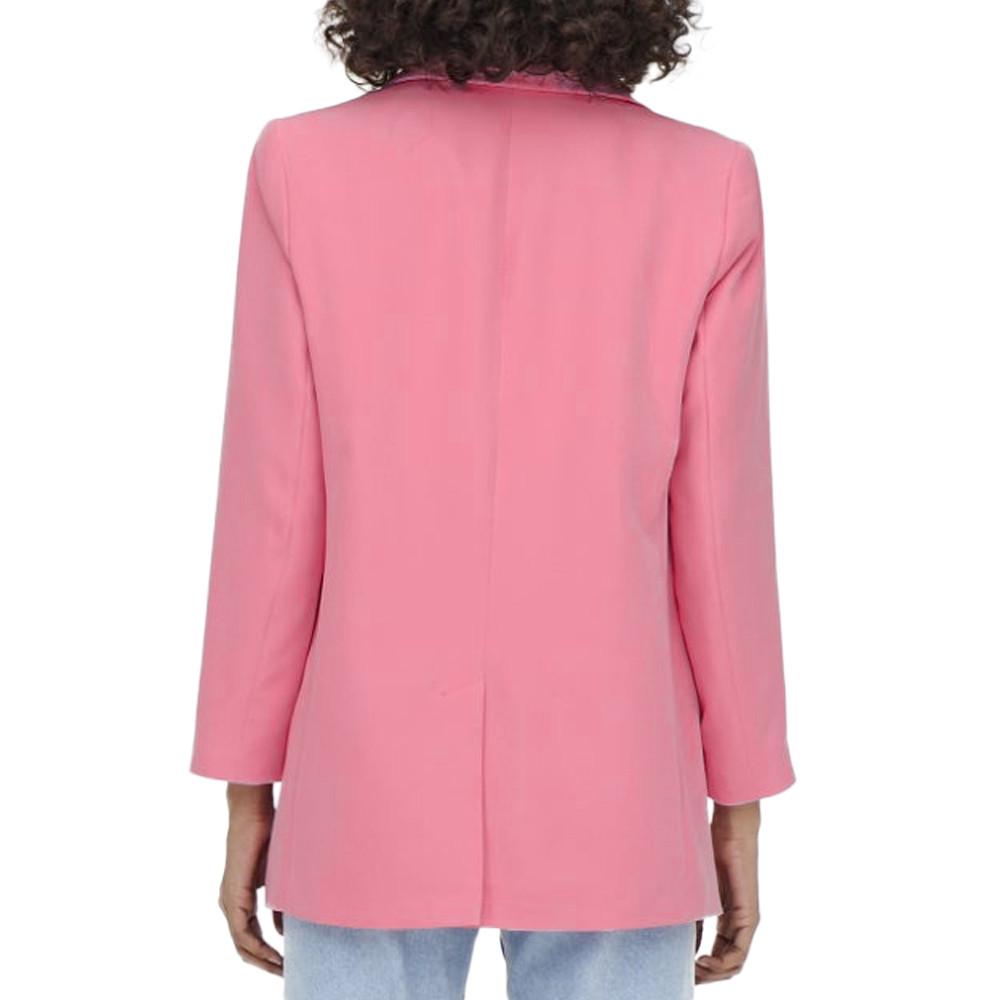 Blazer Long Rose Femme Only lana vue 2