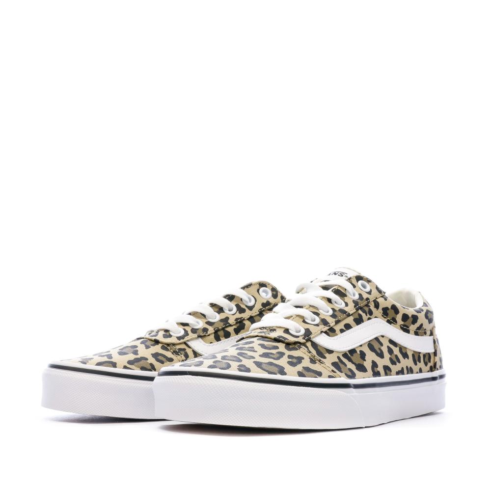 Baskets Beige Femme Vans Ward Leopard Antique vue 6