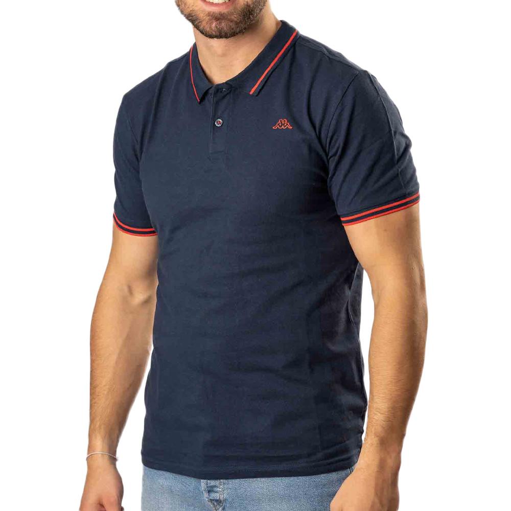 Polo Marine/Rouge Homme Kappa Ezio pas cher