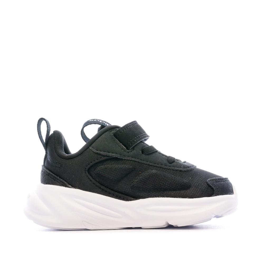 Basket Noir Garçon Bébé Adidas Ozelle El I vue 2