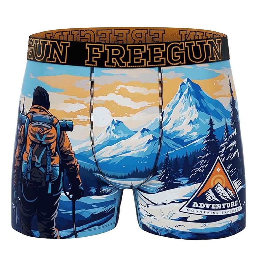 Boxer Noir/Bleu Homme Freegun Trek pas cher