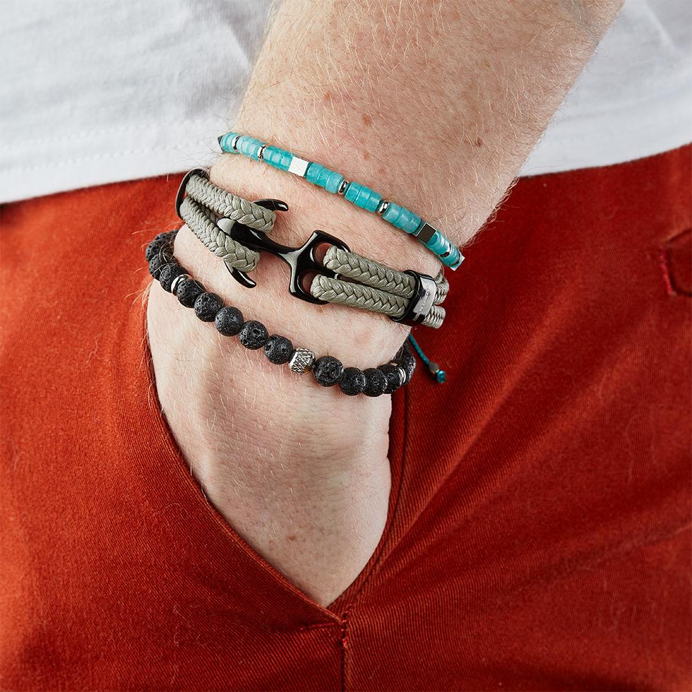 Bracelet Gris Homme Geographical Norway 315024 vue 2