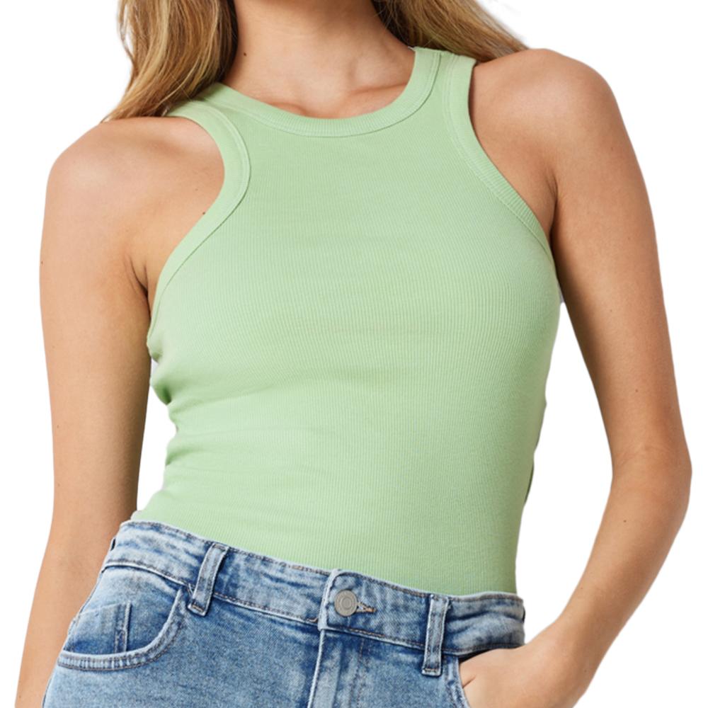 Camiseta de tirantes verde mujer Noisy May Maya barato